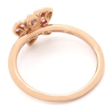 カルティエ Cartier カレス ドルキデ パル カルティエ B4096048 ピンクゴールド K18PG ピンクサファイア ダイヤモンド #48(JP8) リング 指輪 Au750 PG 蘭モチーフ 8号