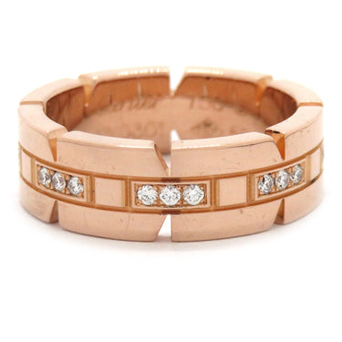 カルティエ Cartier タンクフランセーズ スモール ピンクゴールド K18PG #50(JP10) リング 指輪 AU750 18KPG 10号