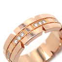 カルティエ Cartier タンクフランセーズ スモール ピンクゴールド K18PG #50(JP10) リング 指輪 AU750 18KPG 10号