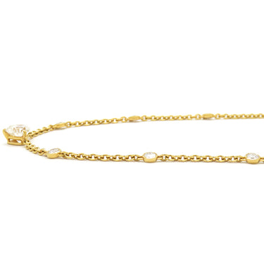 カルティエ Cartier ハートシェイプダイヤ イエローゴールド K18YG ネックレス 18金 18K