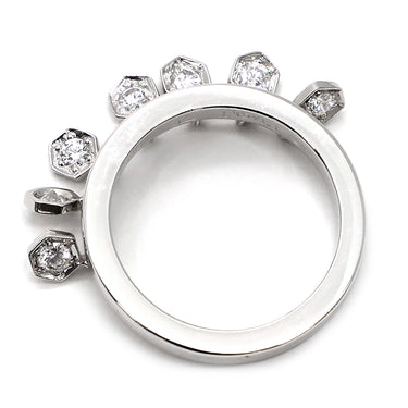 ピアジェ PIAGET マジックガーデン G34U6552 ホワイトゴールド K18WG ダイヤモンド #52(JP12) リング 指輪 7Pダイヤ 13号