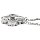 ヴァンクリーフアーペル Van Cleef & Arpels ヴィンテージ アルハンブラ ペンダント VCARP6L800 ホワイトゴールド K18WG ダイヤモンド ネックレス 2020年ホリデー限定 Au750 ギヨシェ　