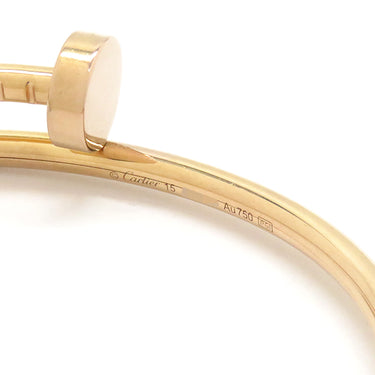 カルティエ Cartier ジュストアンクル SM B6062515 ピンクゴールド K18PG #15 ブレスレット 750PG JUSTE UN CLOU