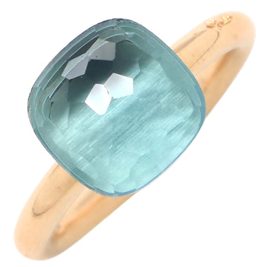 ポメラート Pomellato ヌード クラシックリング PAA1100 ブルーXイエローゴールド K18YG ブルートパーズ #53(JP13) リング 指輪 750 18K YG 9.5号