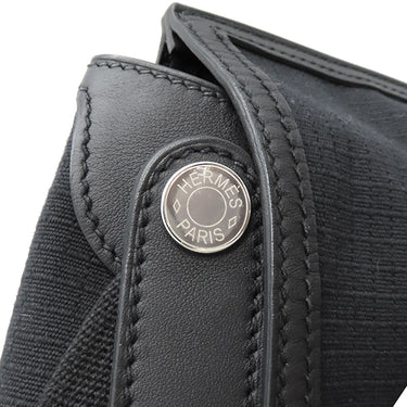 エルメス HERMES メッセンジャー オールバック ブラック スイフト トワルビヴァーク ショルダーバッグ シルバー金具 黒