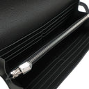 エルメス HERMES ケリーウォレット ロング ブラック ヴォーエプソン 長財布 シルバー金具 黒