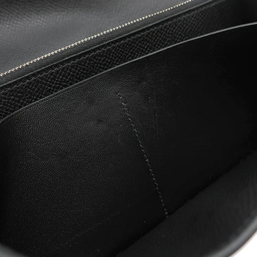 エルメス HERMES ケリーウォレット ロング ブラック ヴォーエプソン 長財布 シルバー金具 黒