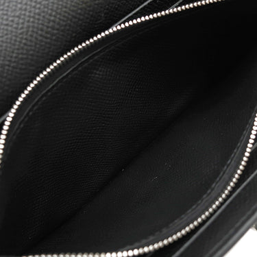 エルメス HERMES ケリーウォレット ロング ブラック ヴォーエプソン 長財布 シルバー金具 黒