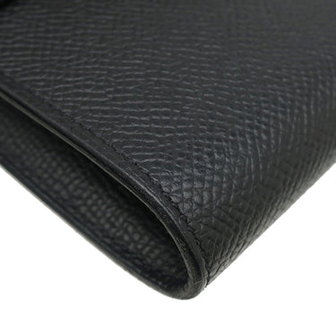 エルメス HERMES ケリーウォレット ロング ブラック ヴォーエプソン 長財布 シルバー金具 黒