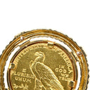 ノンブランド NON BRAND インディアンコイン イエローゴールド K18YG ダイヤモンド K21.6YG ペンダントトップ コインモチーフ