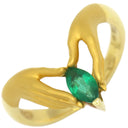 カレライカレラ Carrera y Carrera ハンドモチーフ エメラルドリング イエローゴールド K18YG エメラルド リング 指輪 18金 750 イエローゴールド 手モチーフ 12号