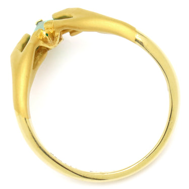 カレライカレラ Carrera y Carrera ハンドモチーフ エメラルドリング イエローゴールド K18YG エメラルド リング 指輪 18金 750 イエローゴールド 手モチーフ 12号