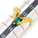 カレライカレラ Carrera y Carrera ハンドモチーフ エメラルドリング イエローゴールド K18YG エメラルド リング 指輪 18金 750 イエローゴールド 手モチーフ 12号