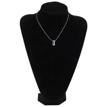 TASAKI TASAKI ブルートパーズ ダイヤ ブルーXホワイトゴールド K18WG ブルートパーズ ダイヤモンド ネックレス バケットカット 750WG