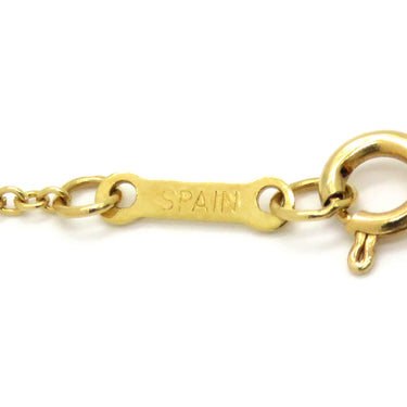 ティファニー Tiffany & Co ダブル ティアドロップ イエローゴールド K18YG ネックレス エルサペレッティ 18K T&Co.