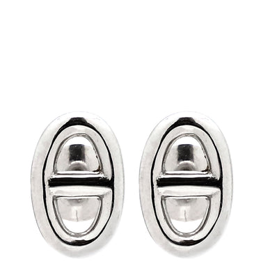 エルメス HERMES ファランドール ホワイトゴールド K18WG ピアス 750 K18WG ホワイトゴールド シェーヌダンクル