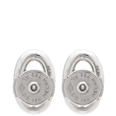 エルメス HERMES ファランドール ホワイトゴールド K18WG ピアス 750 K18WG ホワイトゴールド シェーヌダンクル