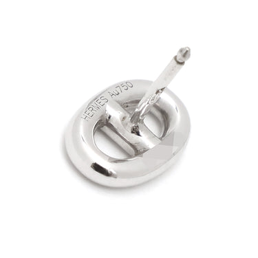 エルメス HERMES ファランドール ホワイトゴールド K18WG ピアス 750 K18WG ホワイトゴールド シェーヌダンクル