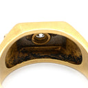 ノンブランド NON BRAND ダイヤ コンビリング イエローゴールドXプラチナシルバー K18YG Pt900 ダイヤモンド リング 指輪 1P 1粒ダイヤ 16.5号