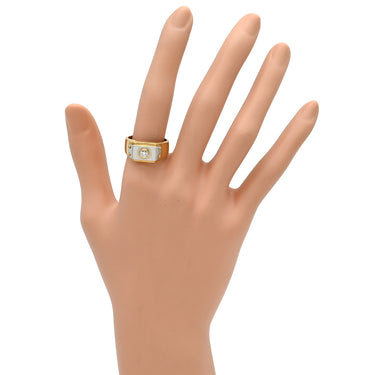 ノンブランド NON BRAND ダイヤ コンビリング イエローゴールドXプラチナシルバー K18YG Pt900 ダイヤモンド リング 指輪 1P 1粒ダイヤ 16.5号