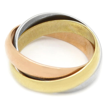 カルティエ Cartier トリニティクラシック ホワイトゴールドXイエローゴールドXピンクゴールド K18WG K18YG K18PG #48(JP8) リング 指輪 3連 3カラー 7.5号