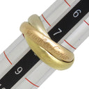 カルティエ Cartier トリニティクラシック ホワイトゴールドXイエローゴールドXピンクゴールド K18WG K18YG K18PG #48(JP8) リング 指輪 3連 3カラー 7.5号