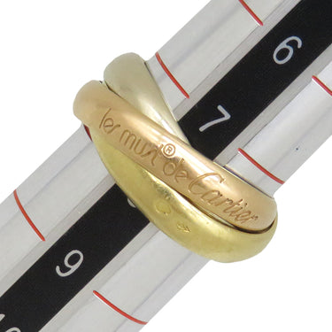 カルティエ Cartier トリニティクラシック ホワイトゴールドXイエローゴールドXピンクゴールド K18WG K18YG K18PG #48(JP8) リング 指輪 3連 3カラー 7.5号