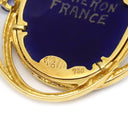 梶光夫 MITSUO KAJI マルチカラー×イエローゴールド K18YG ダイヤモンド ルビー エナメル ペンダントトップ Au750 18K エマイユ エナメル