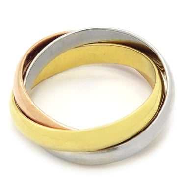 カルティエ Cartier トリニティ クラシック ホワイトゴールドXイエローゴールドXピンクゴールド K18WG K18YG K18PG #53(JP13) リング 指輪 3連 3カラー 13号