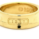 ティファニー Tiffany & Co 1837 ナロー イエローゴールド K18YG リング 指輪 750 18K 8号