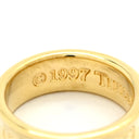 ティファニー Tiffany & Co 1837 ナロー イエローゴールド K18YG リング 指輪 750 18K 8号