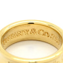 ティファニー Tiffany & Co 1837 ナロー イエローゴールド K18YG リング 指輪 750 18K 8号