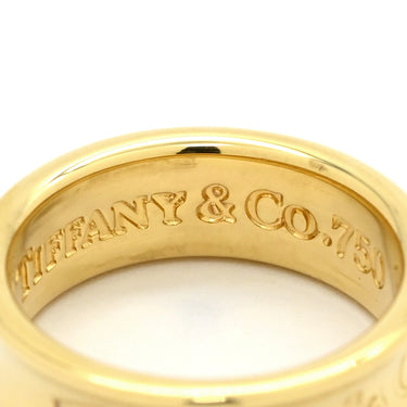 ティファニー Tiffany & Co 1837 ナロー イエローゴールド K18YG リング 指輪 750 18K 8号