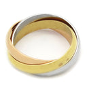カルティエ Cartier トリニティ クラシック ホワイトゴールドXイエローゴールドXピンクゴールド K18WG K18YG K18PG #56(JP16) リング 指輪 3連 3カラー 15号