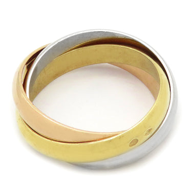 カルティエ Cartier トリニティ クラシック ホワイトゴールドXイエローゴールドXピンクゴールド K18WG K18YG K18PG #56(JP16) リング 指輪 3連 3カラー 15号