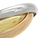 カルティエ Cartier トリニティ クラシック ホワイトゴールドXイエローゴールドXピンクゴールド K18WG K18YG K18PG #56(JP16) リング 指輪 3連 3カラー 15号