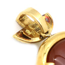 ノンブランド NON BRAND 色石 ダイヤモンド ルビー カルセドニー イエローゴールド K18YG ダイヤモンド ルビー カルセドニー ペンダントトップ グリーン レッド ヒエログリフ