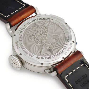 腕時計 ゼニス ZENITH パイロット アエロネフ タイプ20 GMT 03.2430.693/21.C723 自動巻き メンズ スモールセコンド ブラック