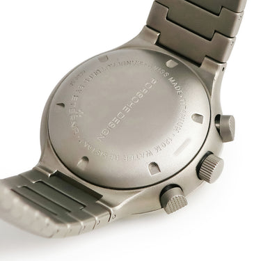 腕時計 ポルシェ デザイン PORSCHE DESIGN チタン クロノグラフ by エテルナ 6500.10.40 自動巻き メンズ 回転ベゼル デイデイト ブラック