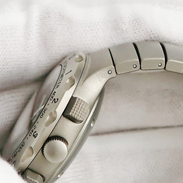 腕時計 ポルシェ デザイン PORSCHE DESIGN チタン クロノグラフ by エテルナ 6500.10.40 自動巻き メンズ 回転ベゼル デイデイト ブラック