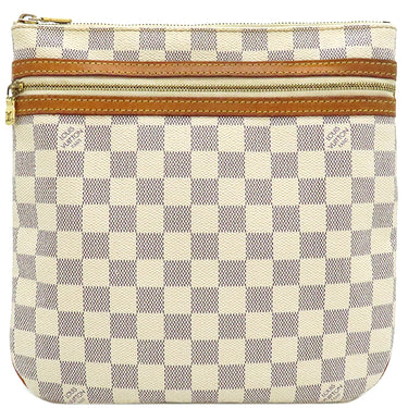 ルイヴィトン LOUIS VUITTON ポシェット ボスフォール N51112 ダミエアズール ダミエアズールキャンバス ショルダーバッグ ゴールド金具 白
