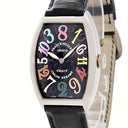 腕時計 フランクミュラー FRANCK MULLER トノウカーベックス クレイジーアワーズ カラードリーム 5850CH 自動巻き メンズ K18WG無垢 黒
