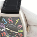 腕時計 フランクミュラー FRANCK MULLER トノウカーベックス クレイジーアワーズ カラードリーム 5850CH 自動巻き メンズ K18WG無垢 黒