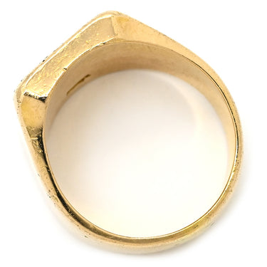 ノンブランド NON BRAND 印台リング イエローゴールド K18YG リング 指輪 750AU 18K スクエア 20.5号