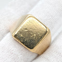 ノンブランド NON BRAND 印台リング イエローゴールド K18YG リング 指輪 750AU 18K スクエア 20.5号