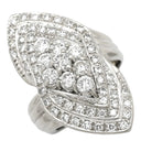 ノンブランド NON BRAND ダイヤ リング プラチナシルバー Pt900 ダイヤモンド リング 指輪 デザインリング パヴェ 13号