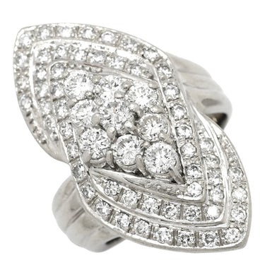 ノンブランド NON BRAND ダイヤ リング プラチナシルバー Pt900 ダイヤモンド リング 指輪 デザインリング パヴェ 13号