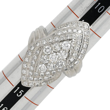 ノンブランド NON BRAND ダイヤ リング プラチナシルバー Pt900 ダイヤモンド リング 指輪 デザインリング パヴェ 13号