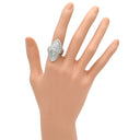 ノンブランド NON BRAND ダイヤ リング プラチナシルバー Pt900 ダイヤモンド リング 指輪 デザインリング パヴェ 13号