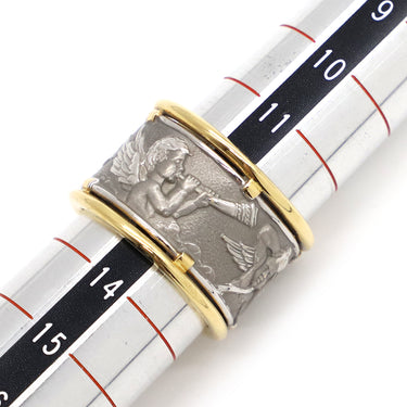 カレライカレラ Carrera y Carrera 天使モチーフ イエローゴールドXホワイトゴールド K18WG K18YG リング 指輪 750 18金 エンジェル コンビ 13号